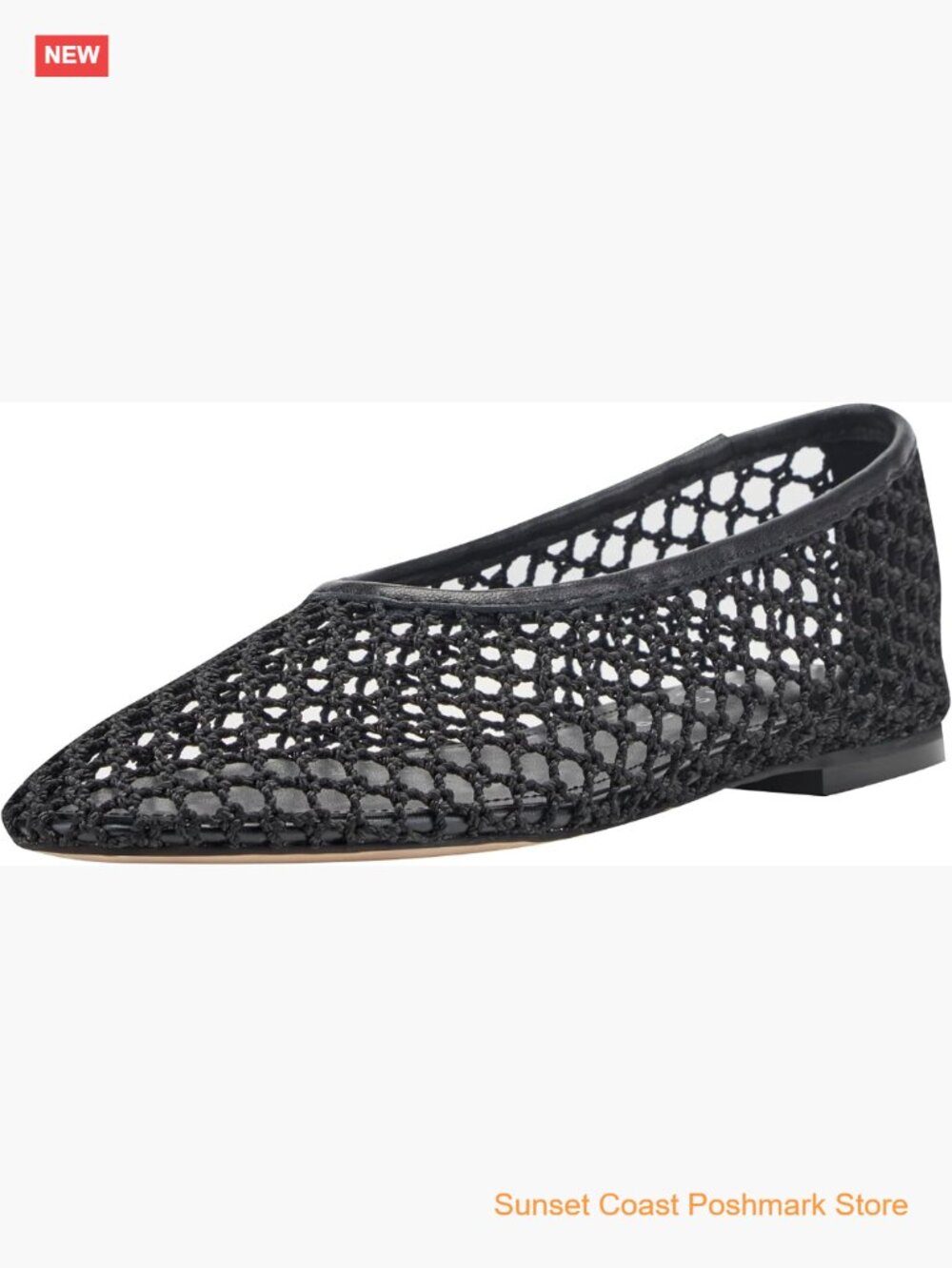 Woven Slip-On Ballet Flats with Cushioned Insole